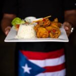 fried chicken and rice